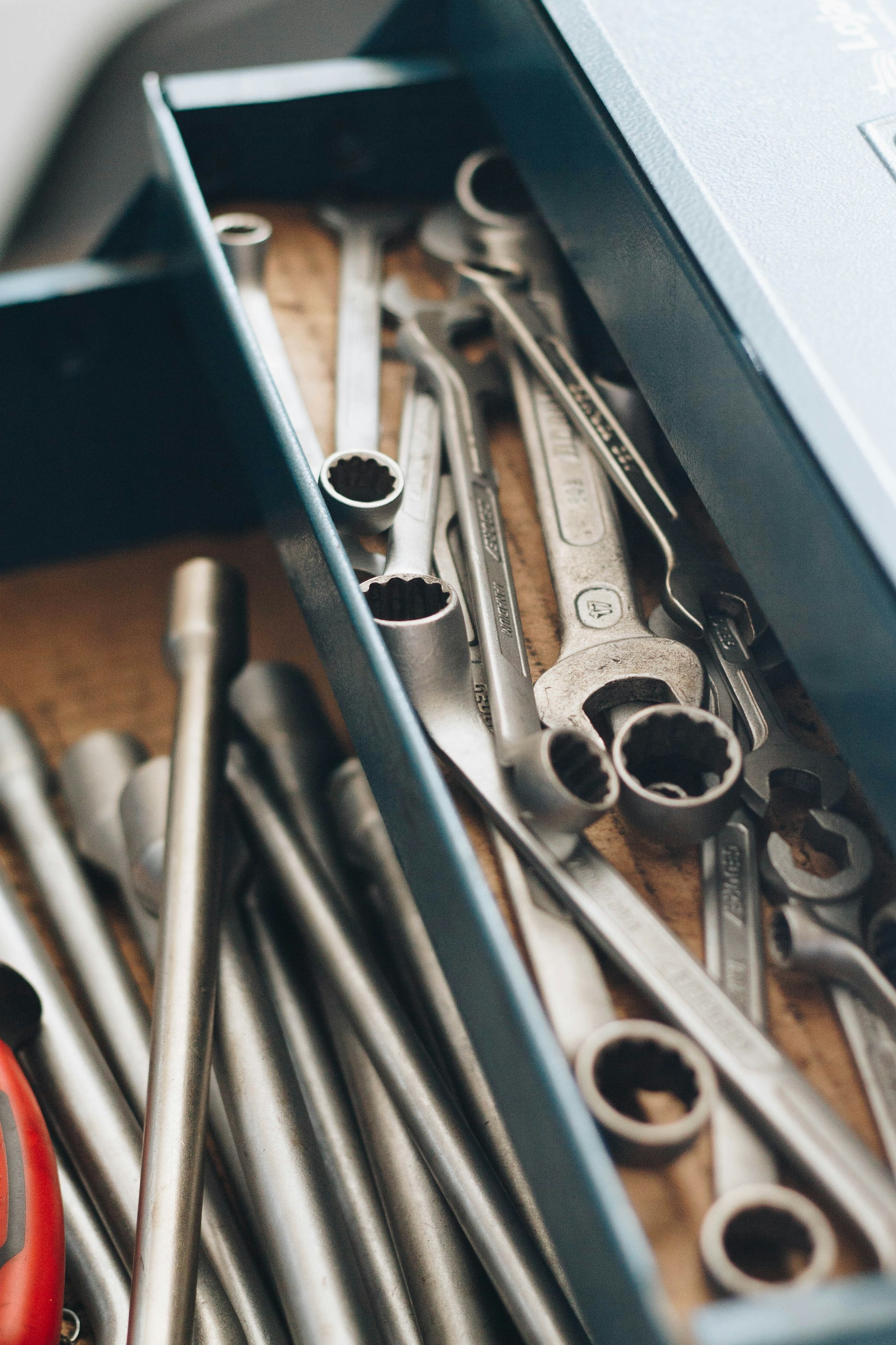 Professional tools in toolbox